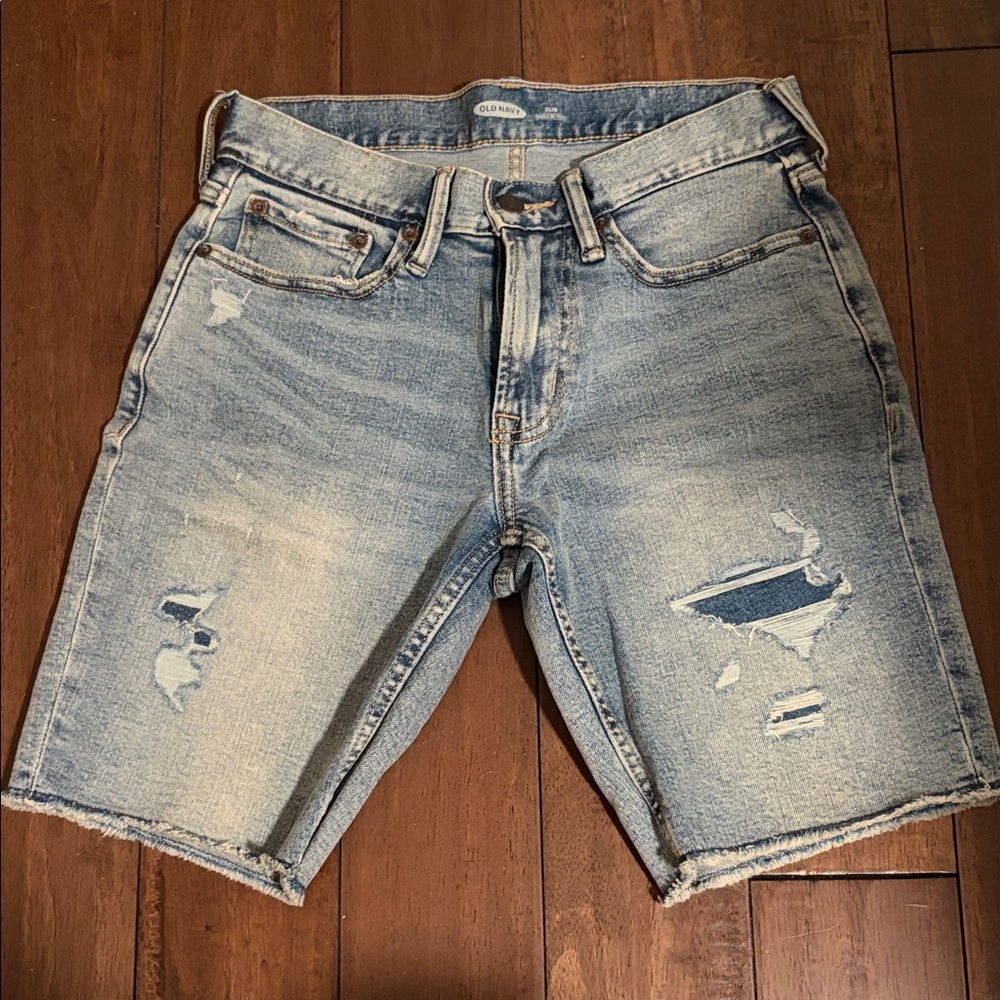 Old Navy Distressed Denim Shorts - Picture 1 of 3